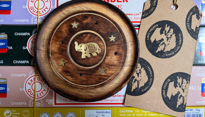 Satya Incense Sticks sets – 7 Assorted Packs + Free Incense Holder Disk | Meditation Gift Set